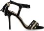 Elisabetta Franchi Sandalen Red Carpet Black Heeled Sandal in zwart - Thumbnail 1