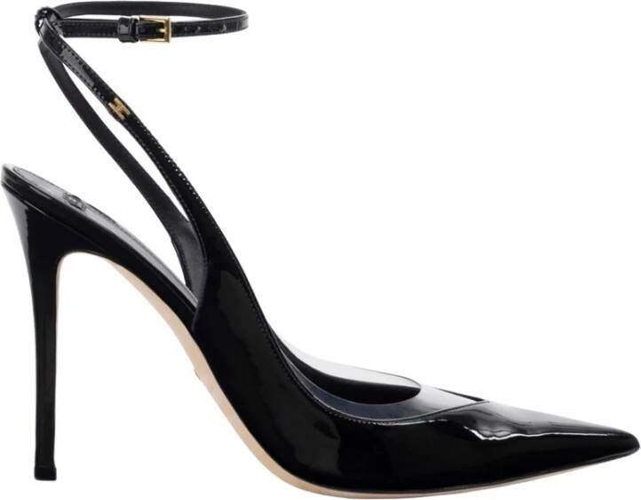 Elisabetta Franchi Zwarte sandalen voor vrouwen