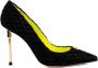 Elisabetta Franchi Zwarte Velvet Diamantpatroon Hakpumps Zwart Dames - Thumbnail 1