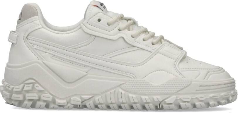 Ellesse Witte Leren Sneaker Polyester