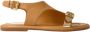 Elvio Zanon Beige Goud Dames Sandaal Elegant Ontwerp - Thumbnail 1