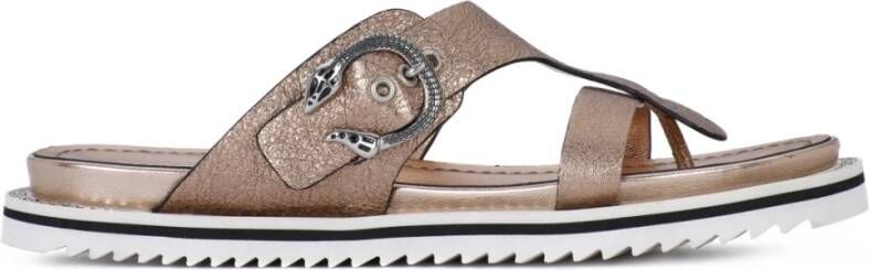 Elvio Zanon Crackel Sandal Beige Dames