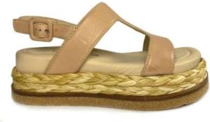 Elvio Zanon Flat Sandals Beige Dames