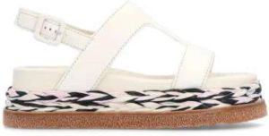 Elvio Zanon Flat Sandals Wit Dames