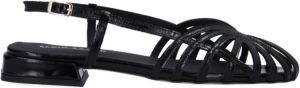 Elvio Zanon Flat Sandals Zwart Dames
