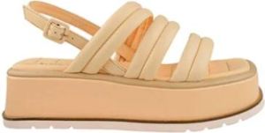 Elvio Zanon Platte sandalen Beige Dames