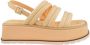Elvio Zanon Platte sandalen Beige Dames - Thumbnail 1