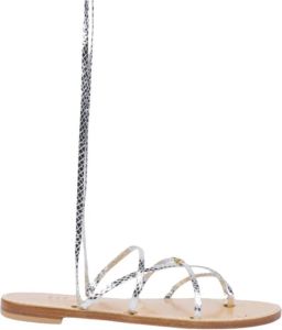 Emanuela Caruso Flat Sandals Grijs Dames