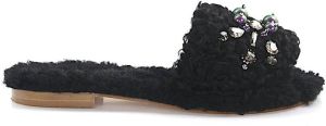 Emanuela Caruso Flat Sandals Zwart Dames