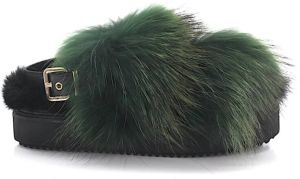 Emanuela Caruso Riemchen sandalen voor as Groen Dames