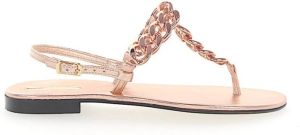 Emanuela Caruso Flat Sandals Roze Dames