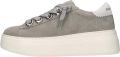 Emanuelle Vee Bice Sneakers in As Suede met Oogjes - Grijs