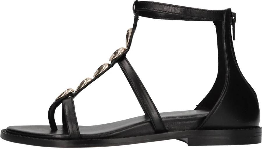 Emanuelle Vee Platte Leren Sandalen
