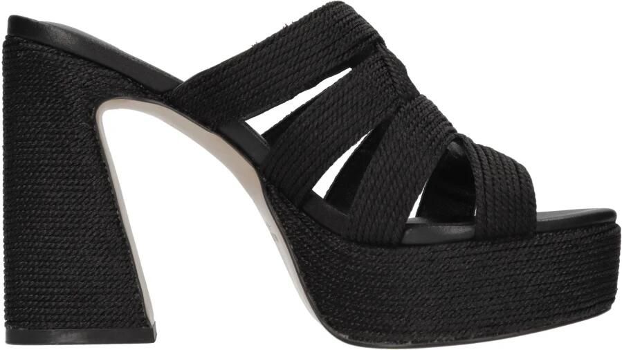 Emanuelle Vee Leren en Touw Mules - Foto 3