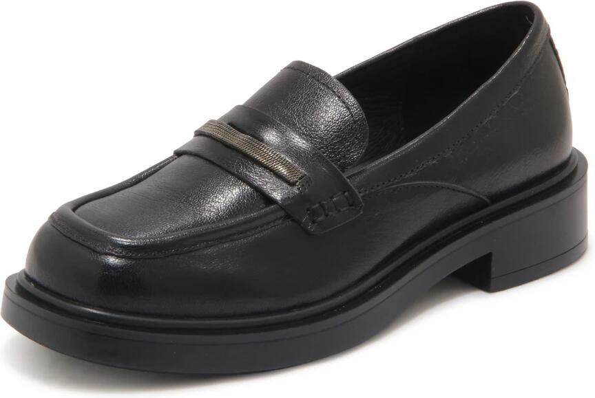 E uelle Vee Kim Loafer Zwart Hak 3.5cm