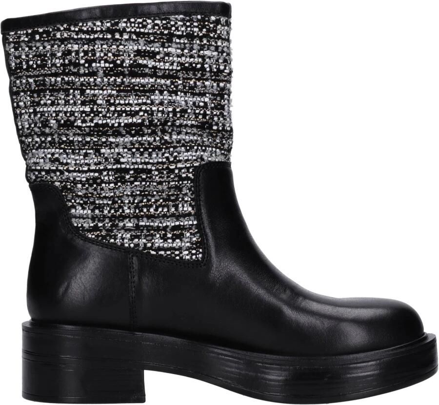 Emanuelle Vee Leren en Stoffen Enkelboots - Foto 2