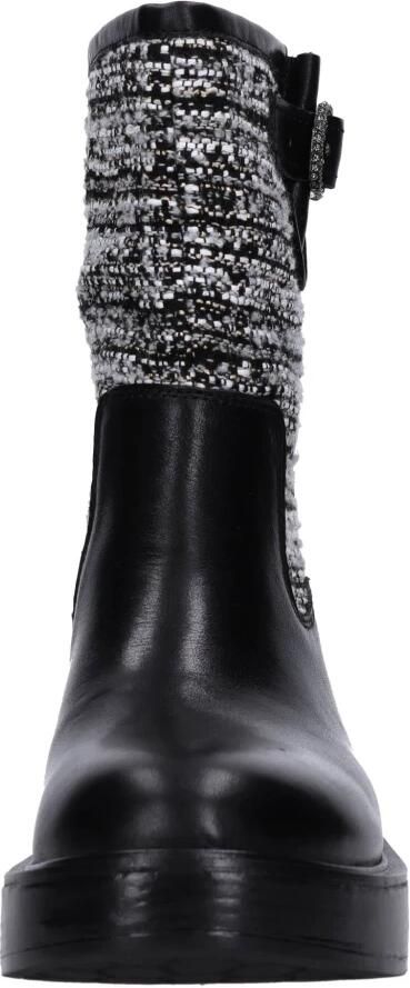 Emanuelle Vee Leren en Stoffen Enkelboots - Foto 4