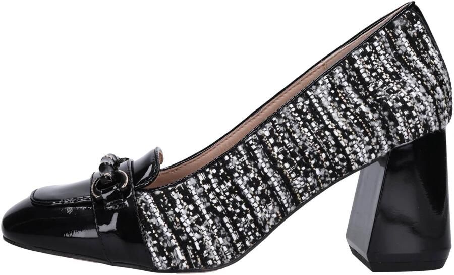 Emanuelle Vee Leren en Stoffen Loafers met Laklaag