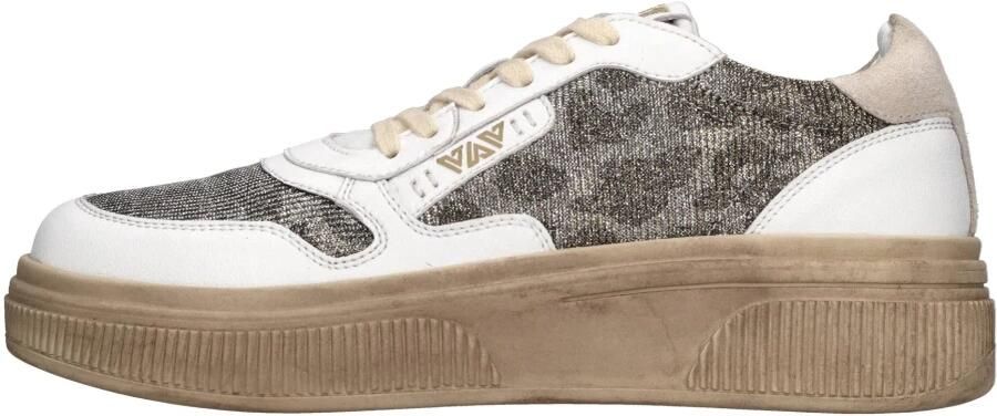 Emanuelle Vee Sneakers van leer en stof