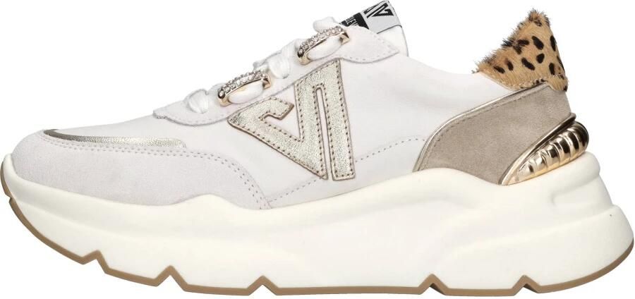 Emanuelle Vee Leren en Suède Sneakers