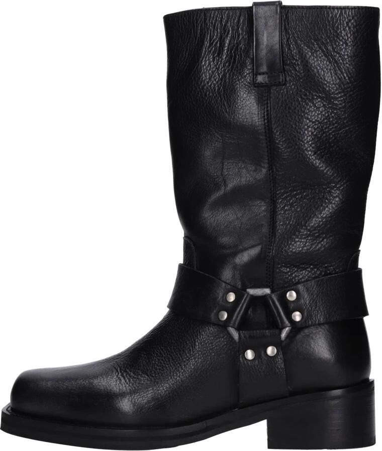 Emanuelle Vee Leren Enkelboots