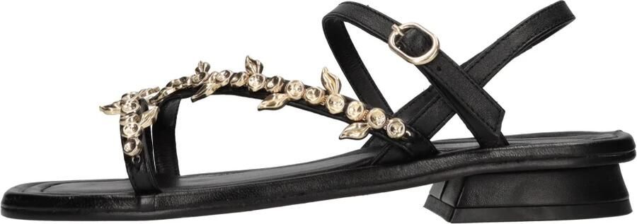 Emanuelle Vee Platte Leren Sandalen