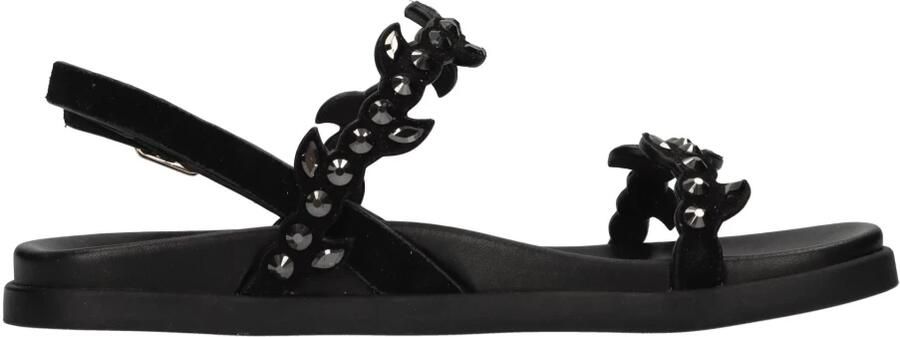 Emanuelle Vee Platte Suède Sandalen met Strass - Foto 5