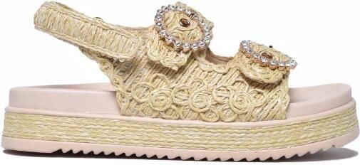 E uelle Vee Sandalo in Rafia