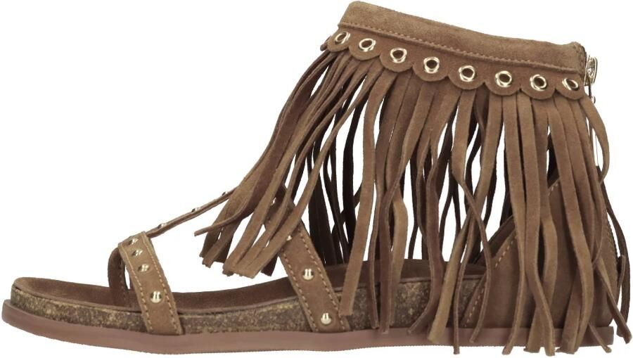 Emanuelle Vee Platte Suède Sandalen