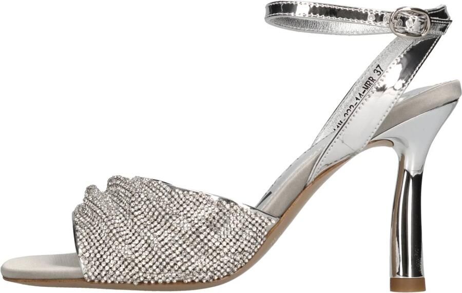 Emanuelle Vee Satijnen sandalen met strass