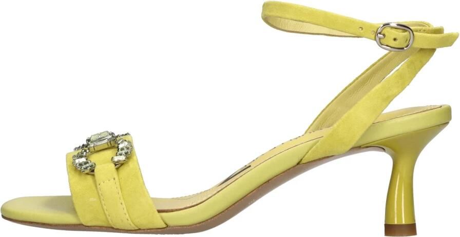 Emanuelle Vee Suède en leren sandalen