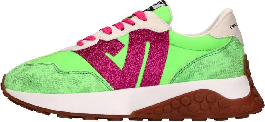 Emanuelle Vee Suède en Stoffen Sneakers