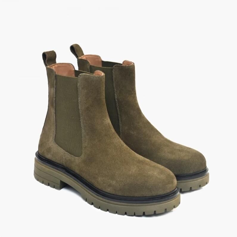 E uelle Vee Suède Militaire Stijl Laarzen