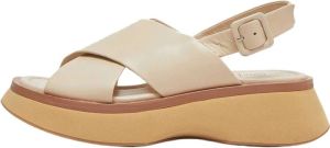 Emanuelle Vee Flat Sandals Beige Dames