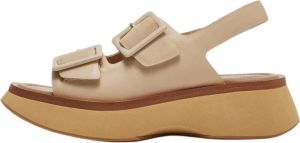 Emanuelle Vee Flat Sandals Beige Dames