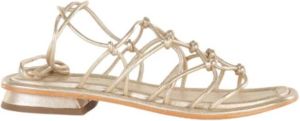 Emanuelle Vee Flat Sandals Geel Dames