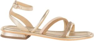 Emanuelle Vee Flat Sandals Geel Dames