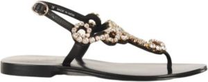Emanuelle Vee Flat Sandals Zwart Dames