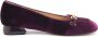 E uelle Vee Fluwelen Loafer Audrey Violet Mocassin - Thumbnail 1