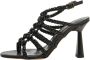 Emanuelle Vee Stijlvolle Zwarte Hoge Hak Sandalen Black Dames - Thumbnail 6