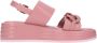 Emanuelle Vee Leren Knoop Sandalen voor Vrouwen Pink Dames - Thumbnail 3