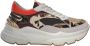 Emanuelle Vee Multicolor Leren Sneaker met Dierenprint Multicolor Dames - Thumbnail 1