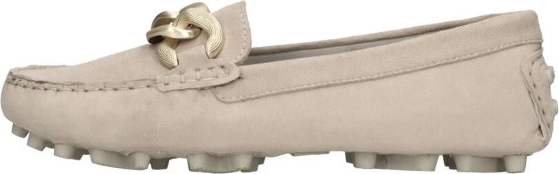 E uelle Vee Platte schoenen Beige