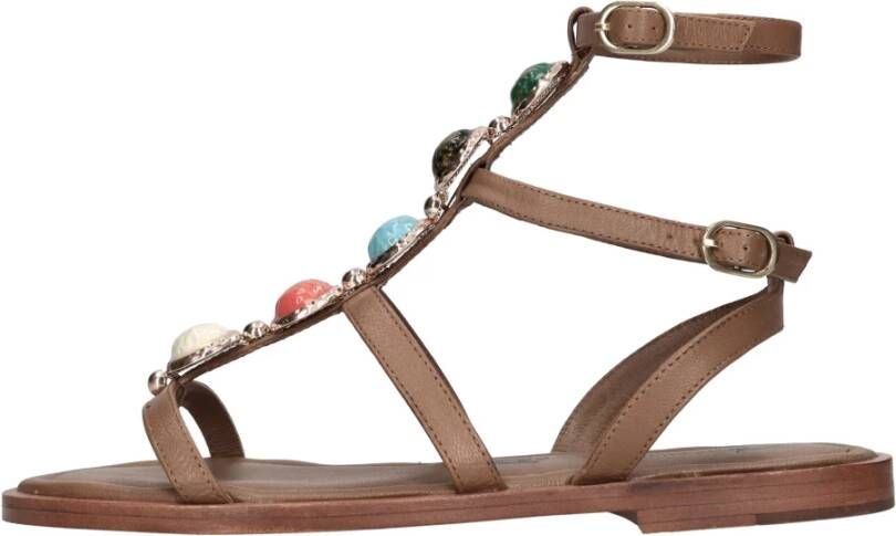 E uelle Vee Platte schoenen Bruin