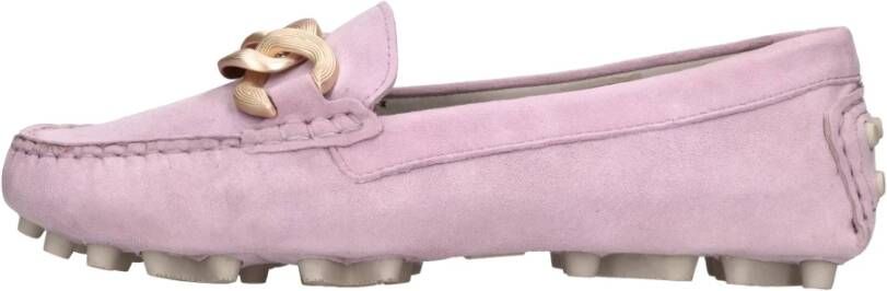 E uelle Vee Platte schoenen Lila