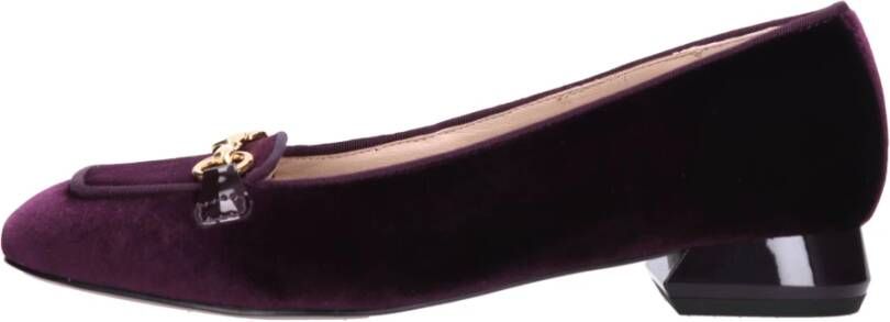 E uelle Vee Fluwelen Loafer Audrey Violet Mocassin - Foto 2