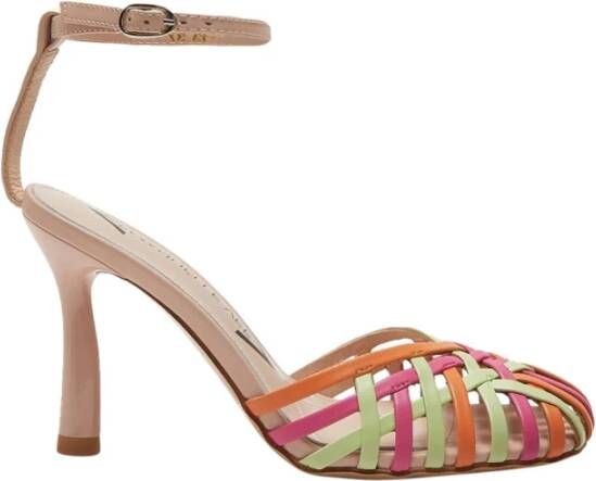 Emanuelle Vee Rode Sandalen voor Vrouwen Multicolor Dames