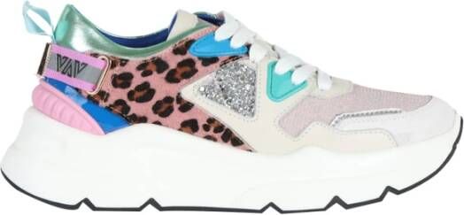 Emanuelle Vee Roze Sneakers Modern Stijl Multicolor Dames