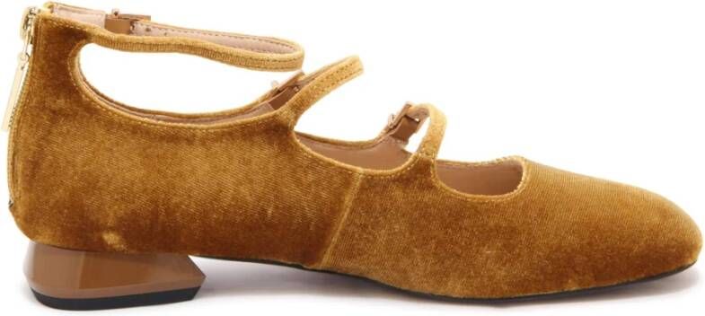 E uelle Vee Velvet Mary Jane Schoenen met 3 Banden