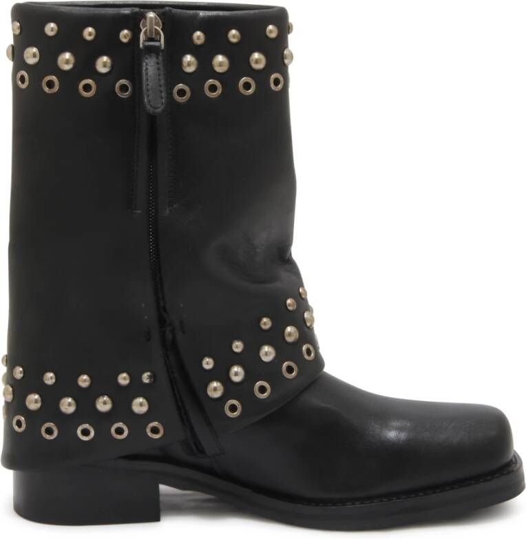 E uelle Vee Vintage Clelia Enkellaarzen met studs